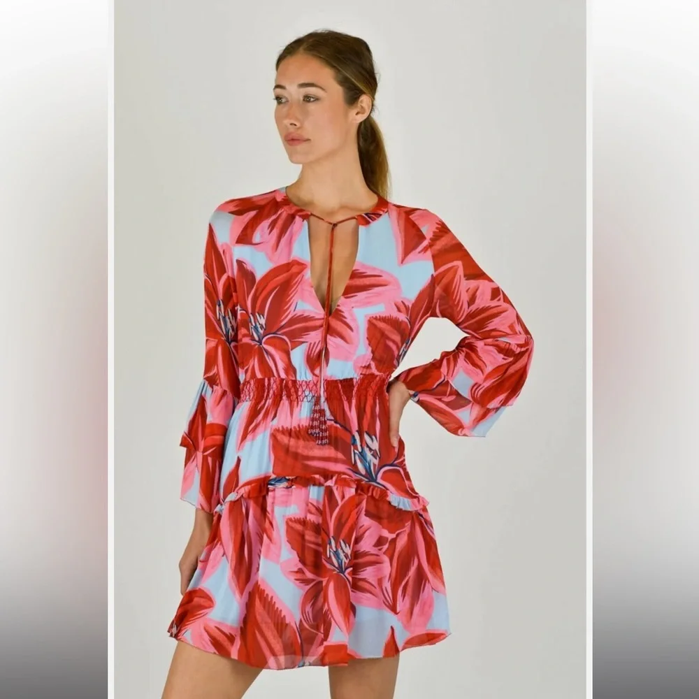 Farm Rio Azalea Mini Dress - Picture 1 of 8